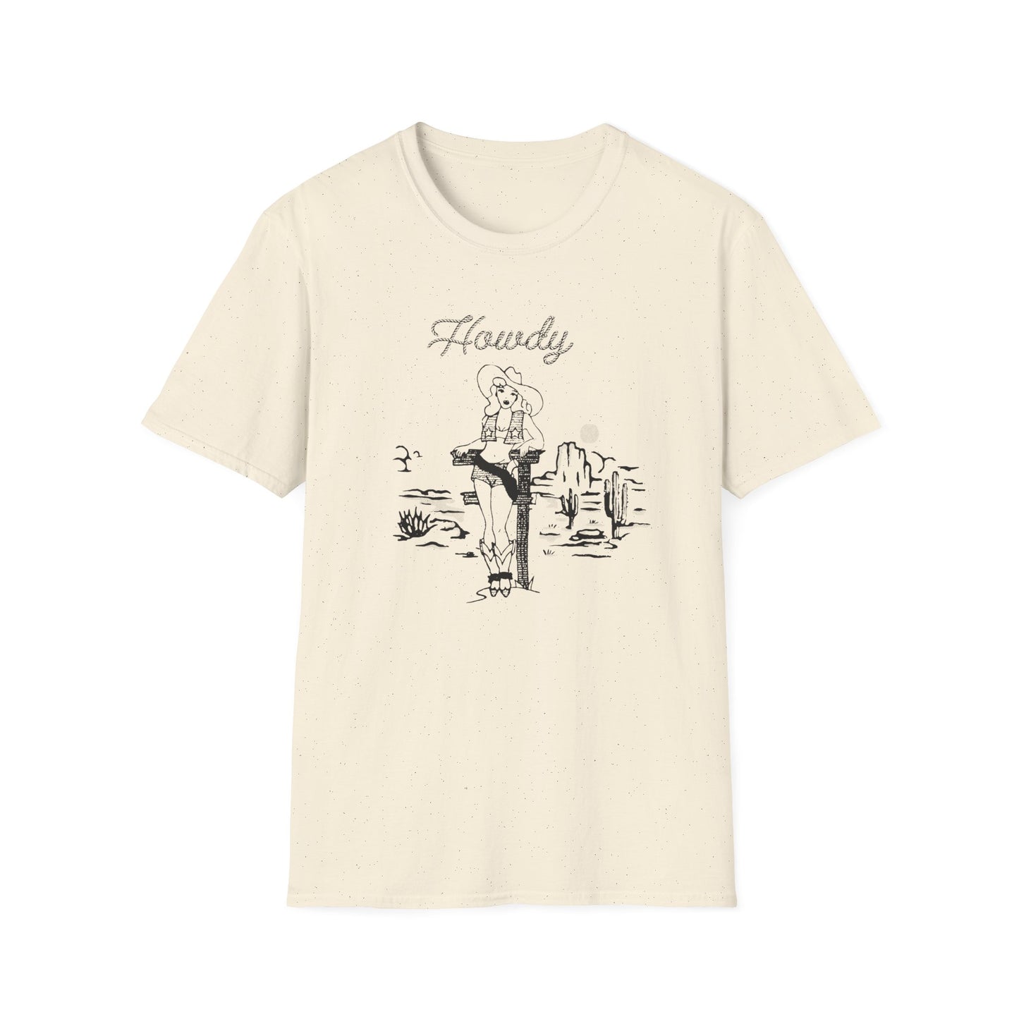 Western Pin Up - Unisex Softstyle T-Shirt