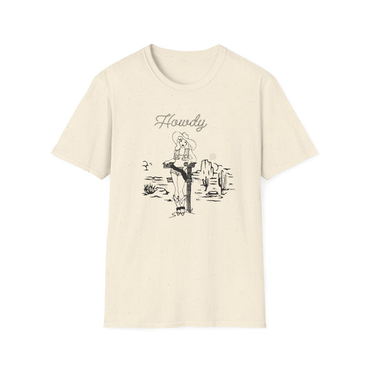 Western Pin Up - Unisex Softstyle T-Shirt